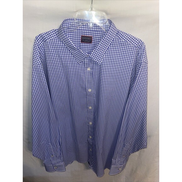 UNTUCKit Other - Untuckit Men’s Dress Shirt Size 3XL Blue Gingham Business Formal City